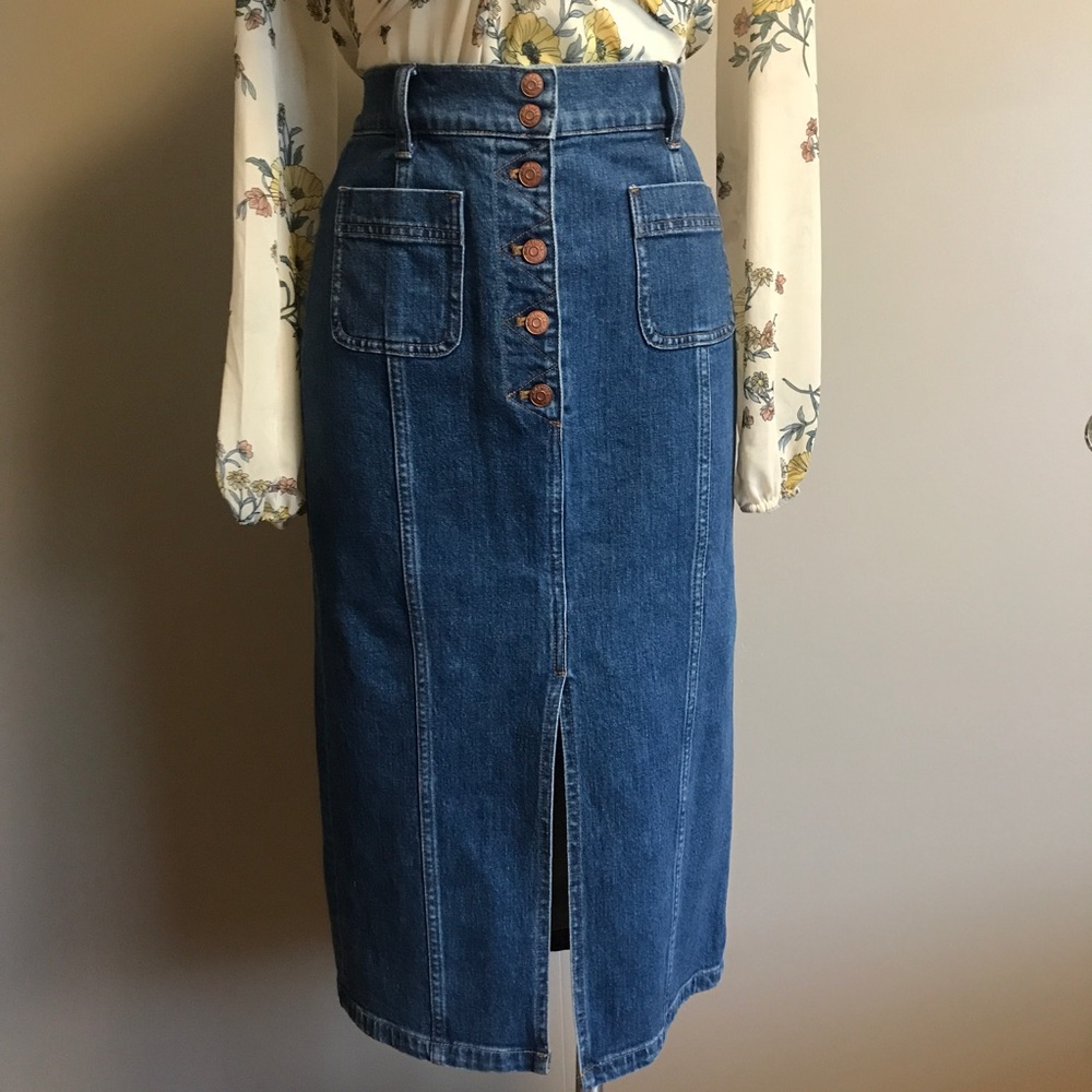 Madewell Denim Pencil Skirt